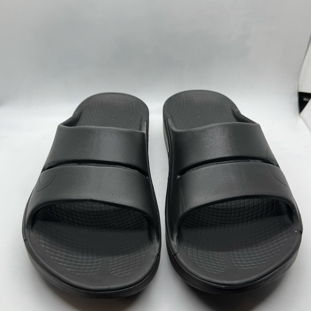 OOFOs OOahh Black Unisex Slide Sandals Size M9/W11 - Picture 3 of 9